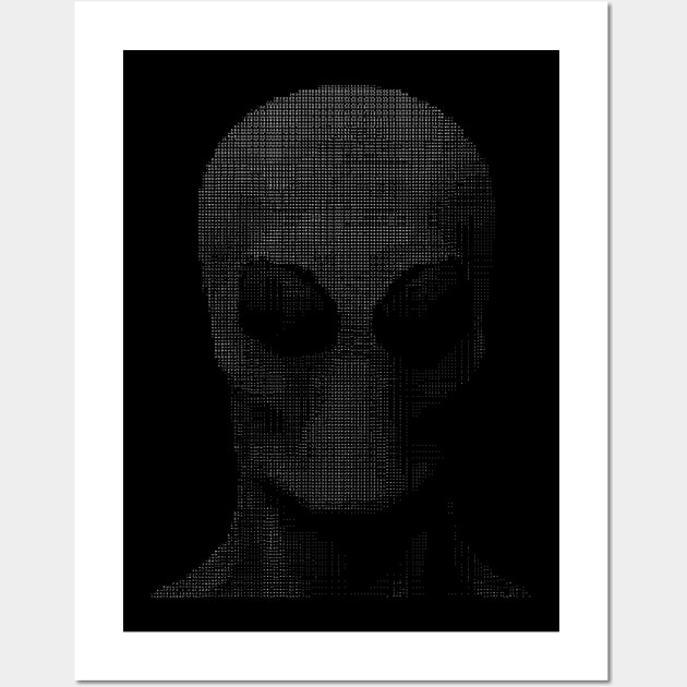 Alien ASCII Art Edit Wall Art by occultfx